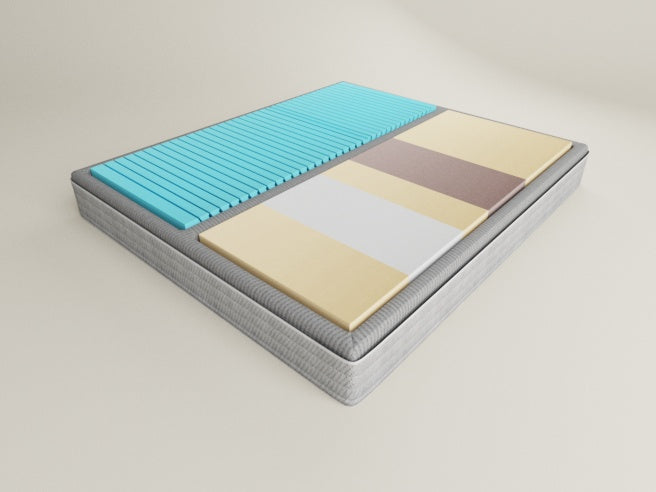 Modulares SEVEN SUNDAYS System mit zwei unabhängig konfigurierten Liegezonen im Schlafzimmer